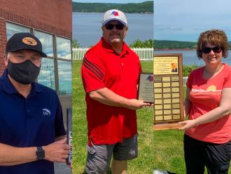 Collage of 2020-21 Volunteers and Coach of the Year award winners