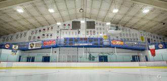 Inside of east wall of Inch Arran Ice Palace in Dalhousie