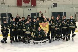 Peewee Rec Labillois winning Bernie White tournament